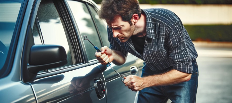 picking car lock