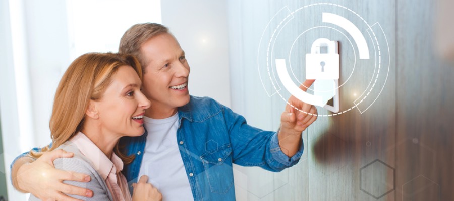 modern home security system
