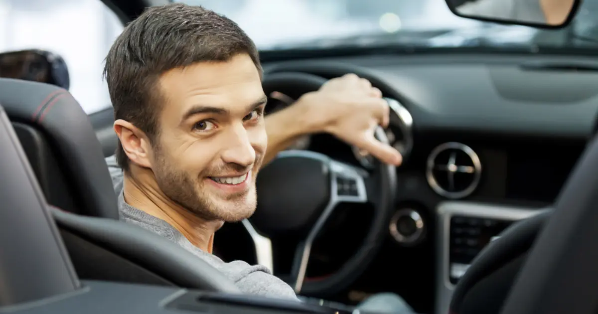 satisfied driver after calling a jaguar mobile locksmith