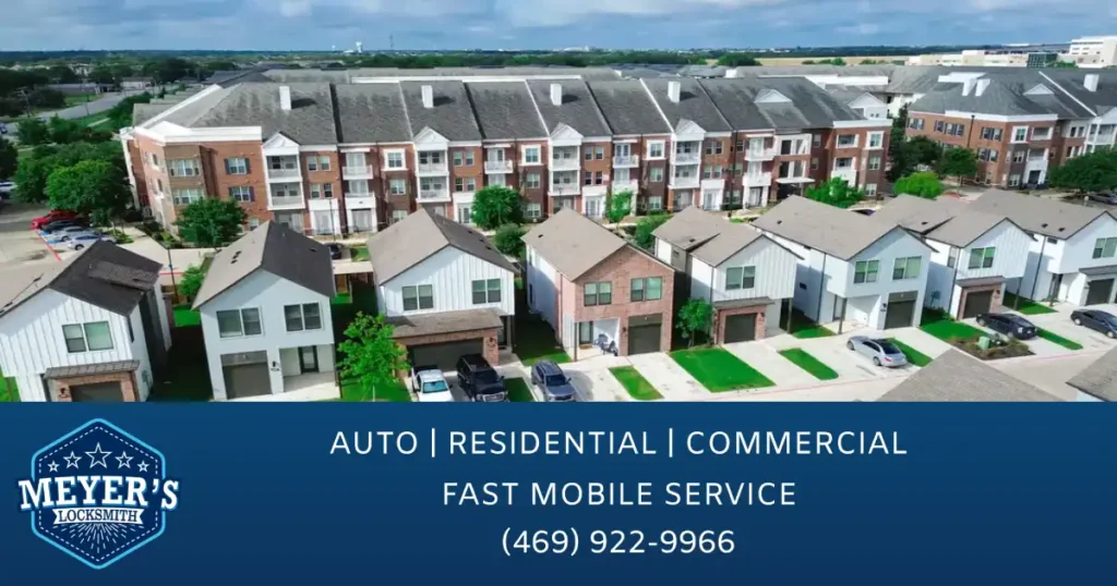 Houses and apartment complex in Allen TX